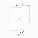 Тройник сварной 315х90° из ПНД трубы, SDR17