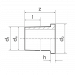 Втулка под фланец удлиненная 50мм 