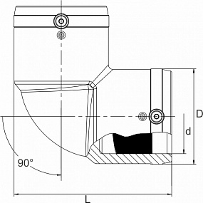 Отвод Frialen, W90° SDR 11. Диаметр d25