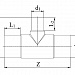 Тройник редукционный 63-32мм SDR17 SJ