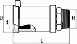 Переход ПЭ/латунь MUN SDR 11 с наружной резьбой, 50мм  2'